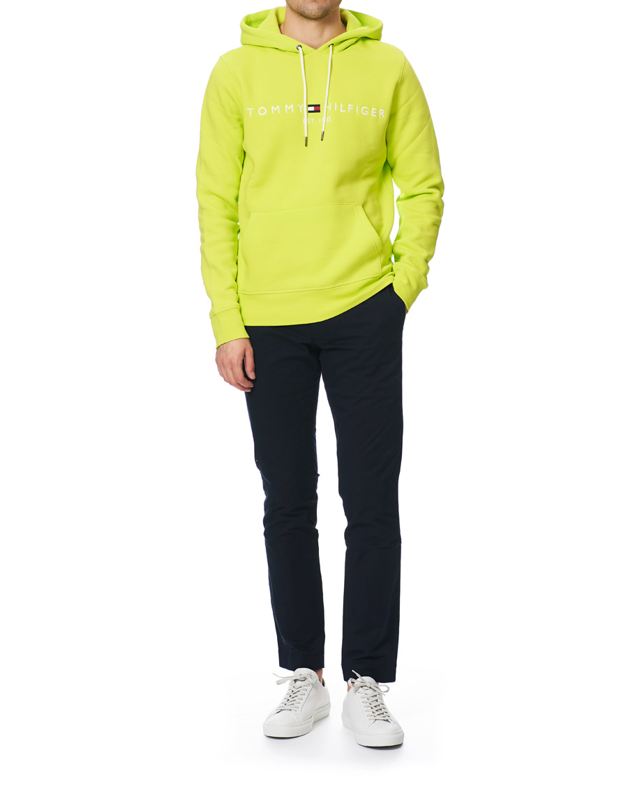 Herr | Tröjor | Tommy Hilfiger | Logo Hoodie Lemon Lime