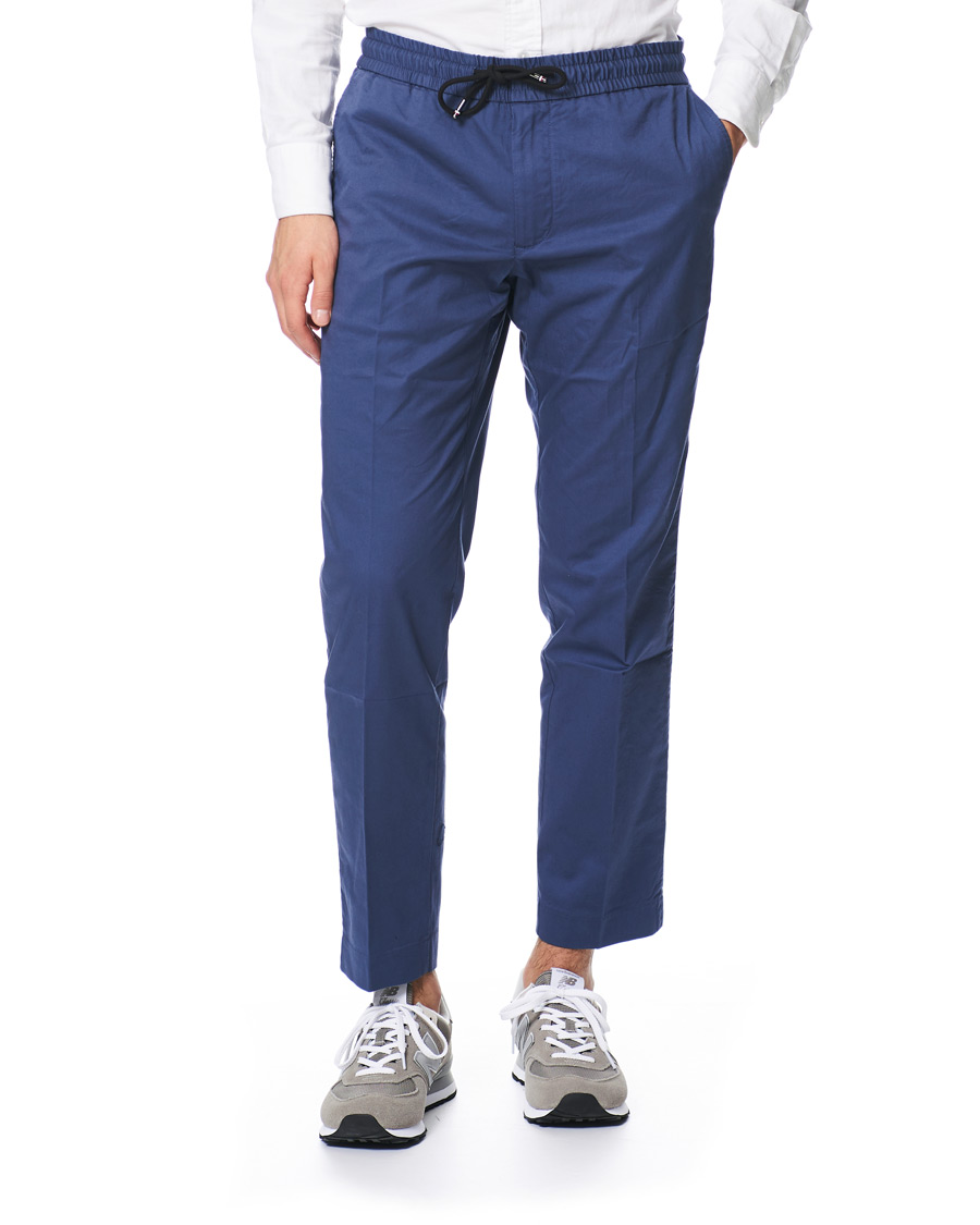 Herr | Byxor | Tommy Hilfiger | Summer Twill Flex Drawstring Trousers Faded Indigo