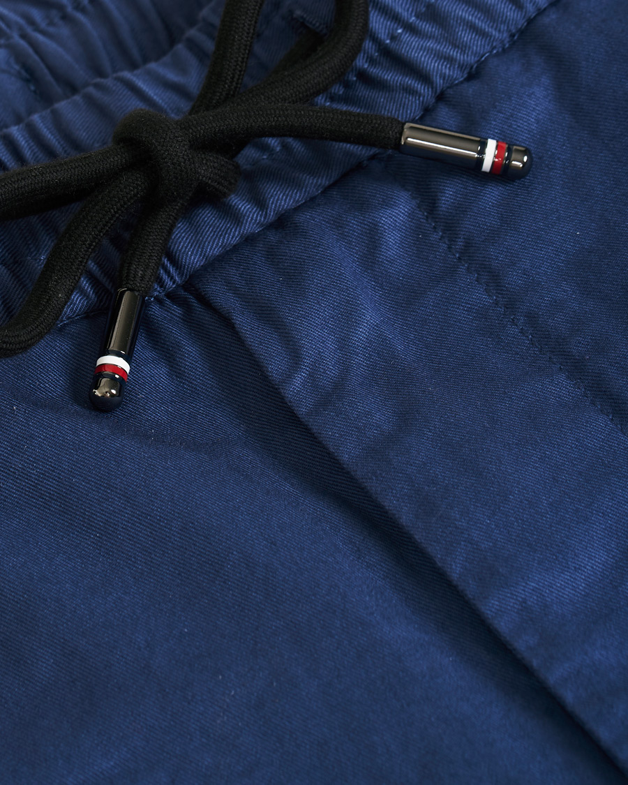 Herr | Byxor | Tommy Hilfiger | Summer Twill Flex Drawstring Trousers Faded Indigo