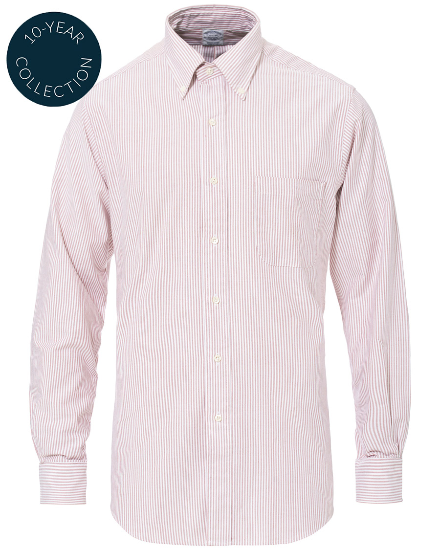 Herr | Skjortor | Brooks Brothers | Regent Fit Cotton Oxford Shirt Red/White