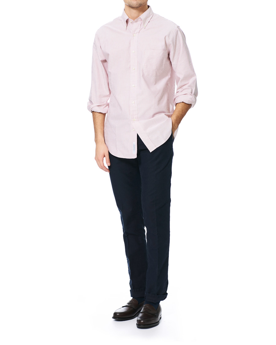 Herr | Skjortor | Brooks Brothers | Regent Fit Cotton Oxford Shirt Red/White