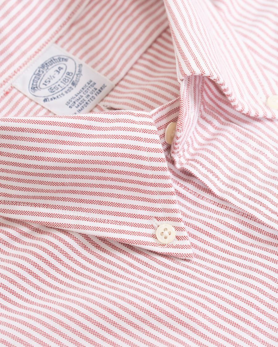 Herr | Skjortor | Brooks Brothers | Regent Fit Cotton Oxford Shirt Red/White