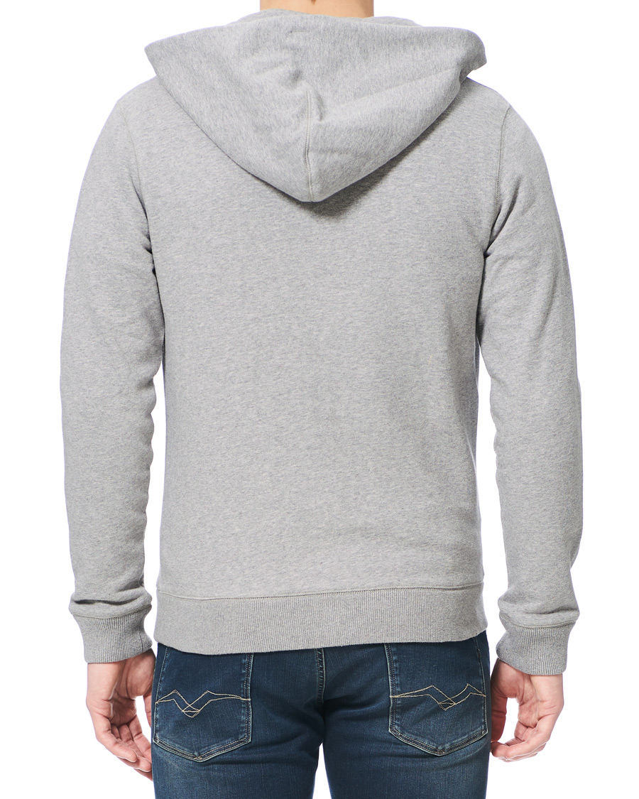 Herr | Tröjor | Lexington | Michael Full Zip Logo Hoodie Grey Melange