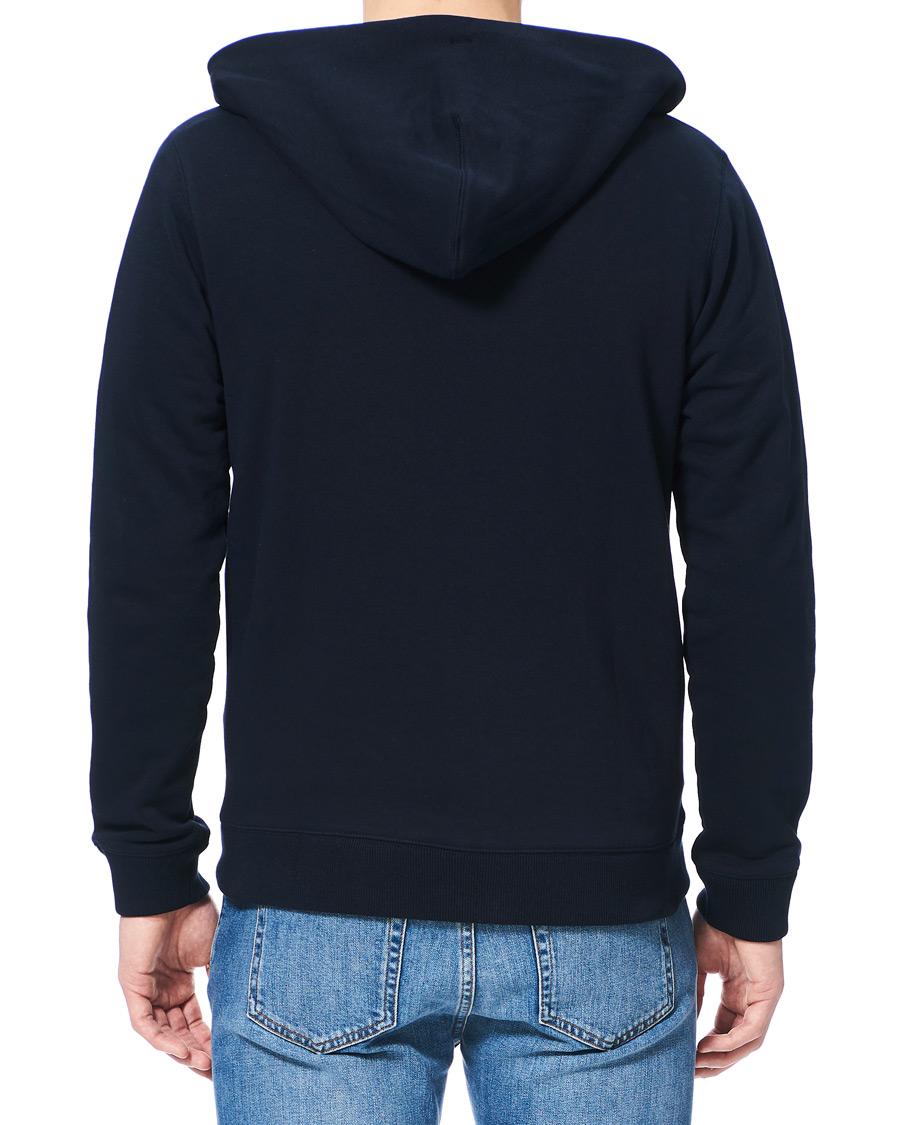 Herr | Tröjor | Lexington | Michael Full Zip Logo Hoodie Dark Blue