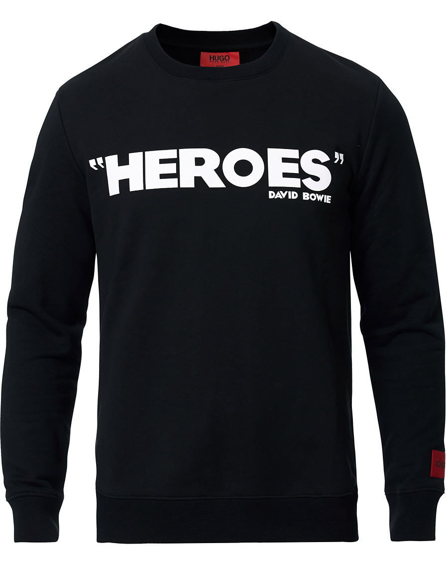 Herr | Tröjor | HUGO | Deroes Printed Sweatshirt Black