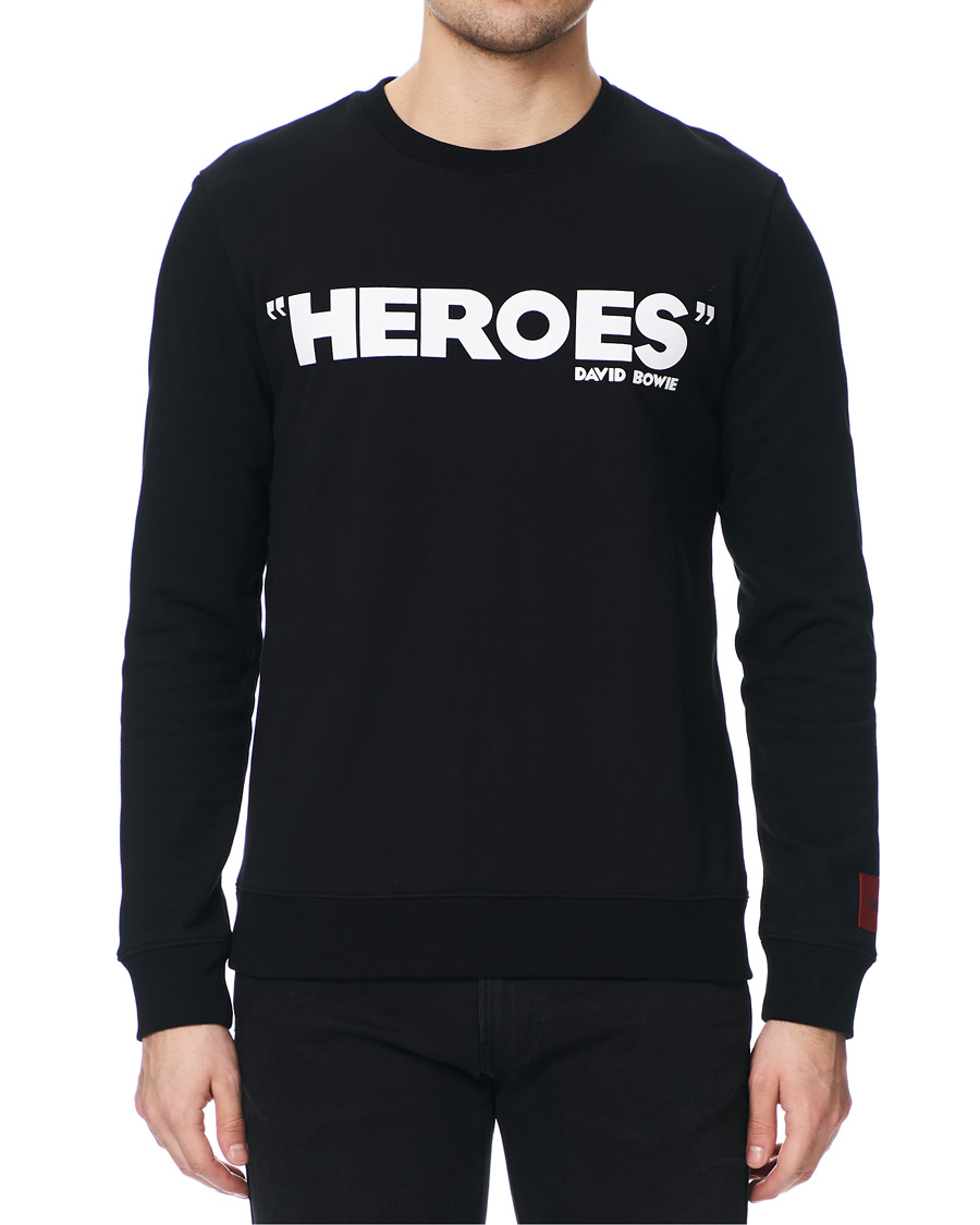 Herr | Tröjor | HUGO | Deroes Printed Sweatshirt Black