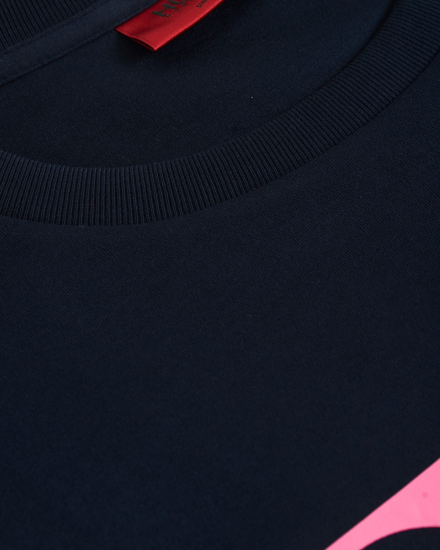 Herr | Tröjor | HUGO | Dicago Crew Neck Logo Sweatshirt Dark Blue