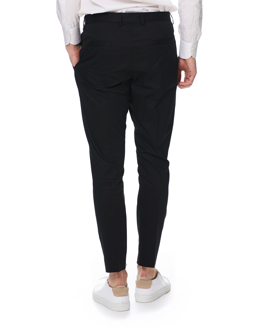 Herr | Byxor | HUGO | Gadu Pleated Stretch Pants Black