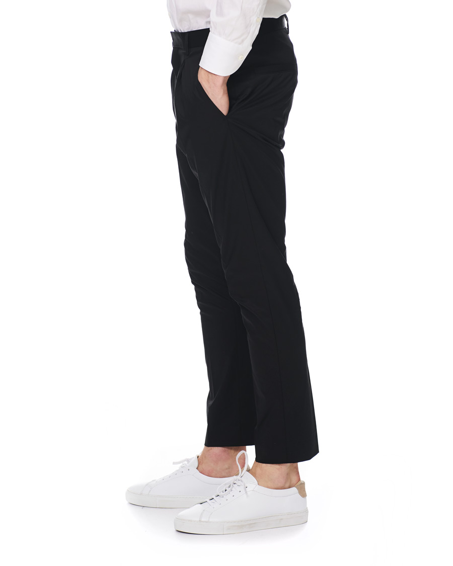Herr | Byxor | HUGO | Gadu Pleated Stretch Pants Black
