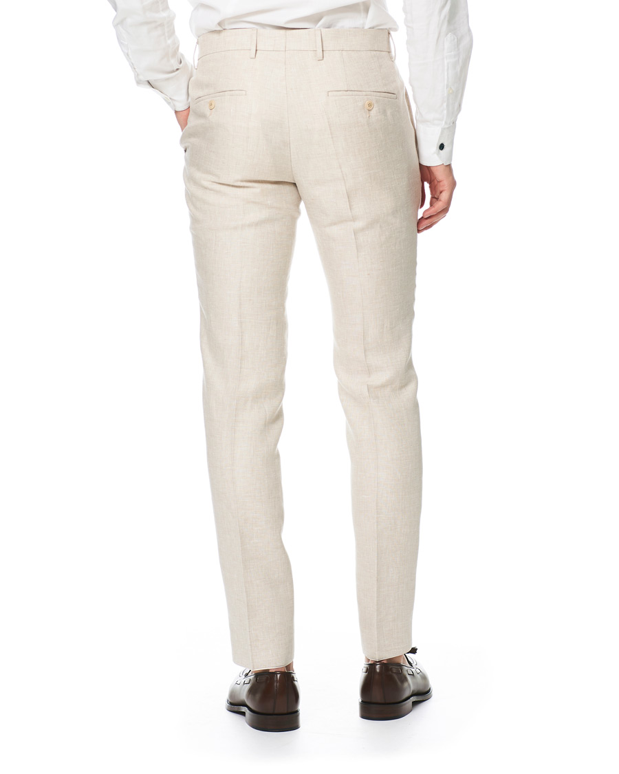 Herr | Kostymer | BOSS BLACK | BOSS Nelin/Ben Vegan Linen Suit Nature