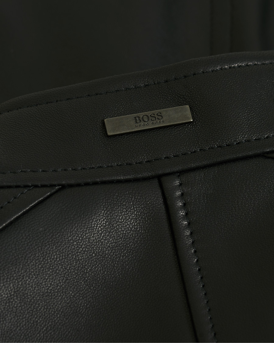 Herr | Jackor | BOSS BLACK | BOSS Nidan Leather Jacket Black