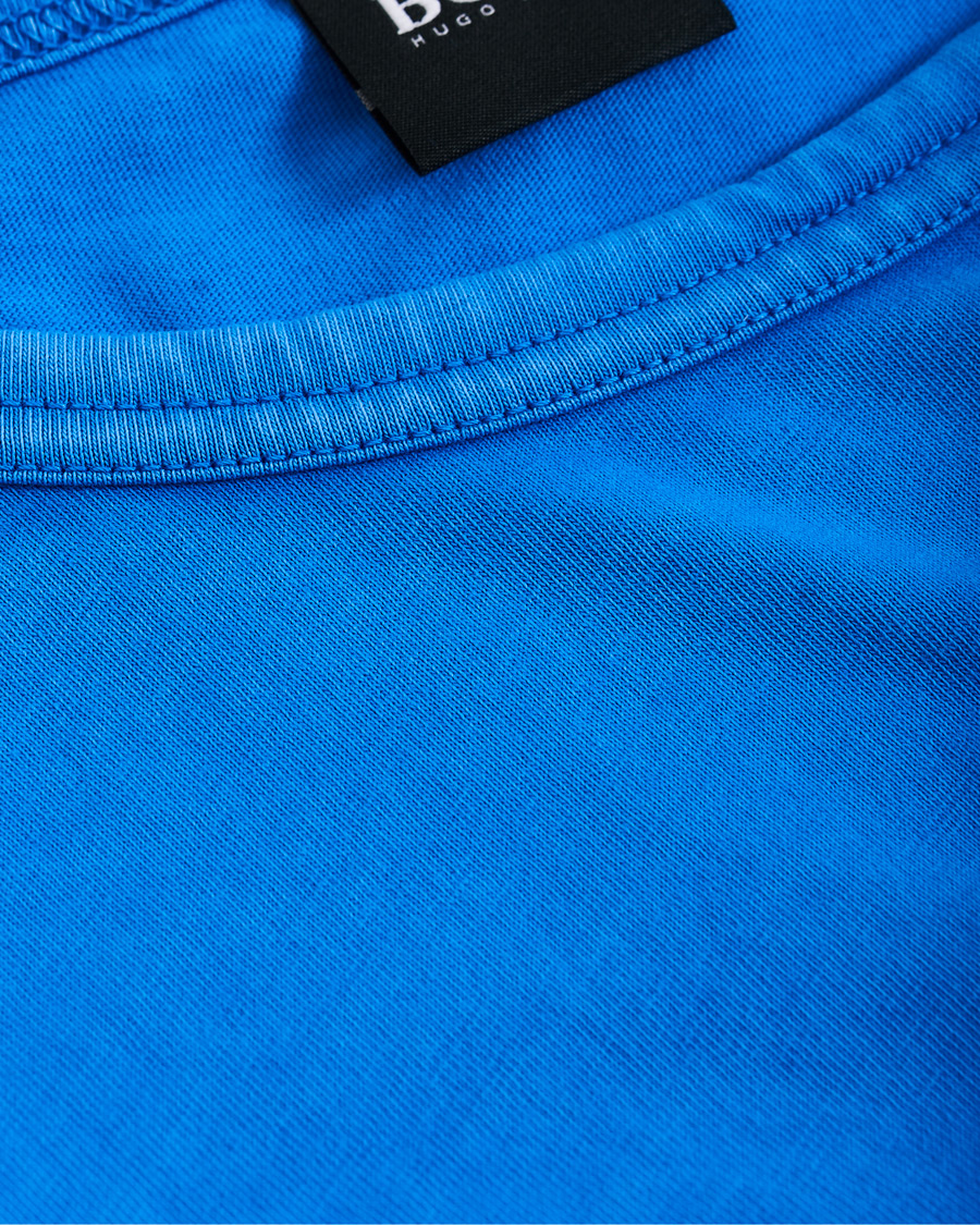 Herr | T-Shirts | BOSS ORANGE | BOSS Casual Tokks Garment Dyed Tee Light Blue