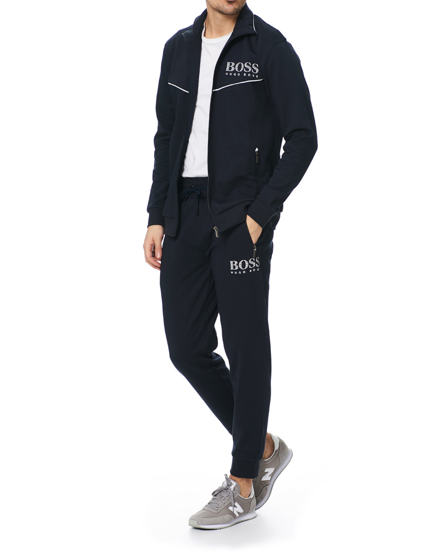Herr | Tröjor | BOSS BLACK | BOSS Tracksuit Full-Zip Jacket Navy