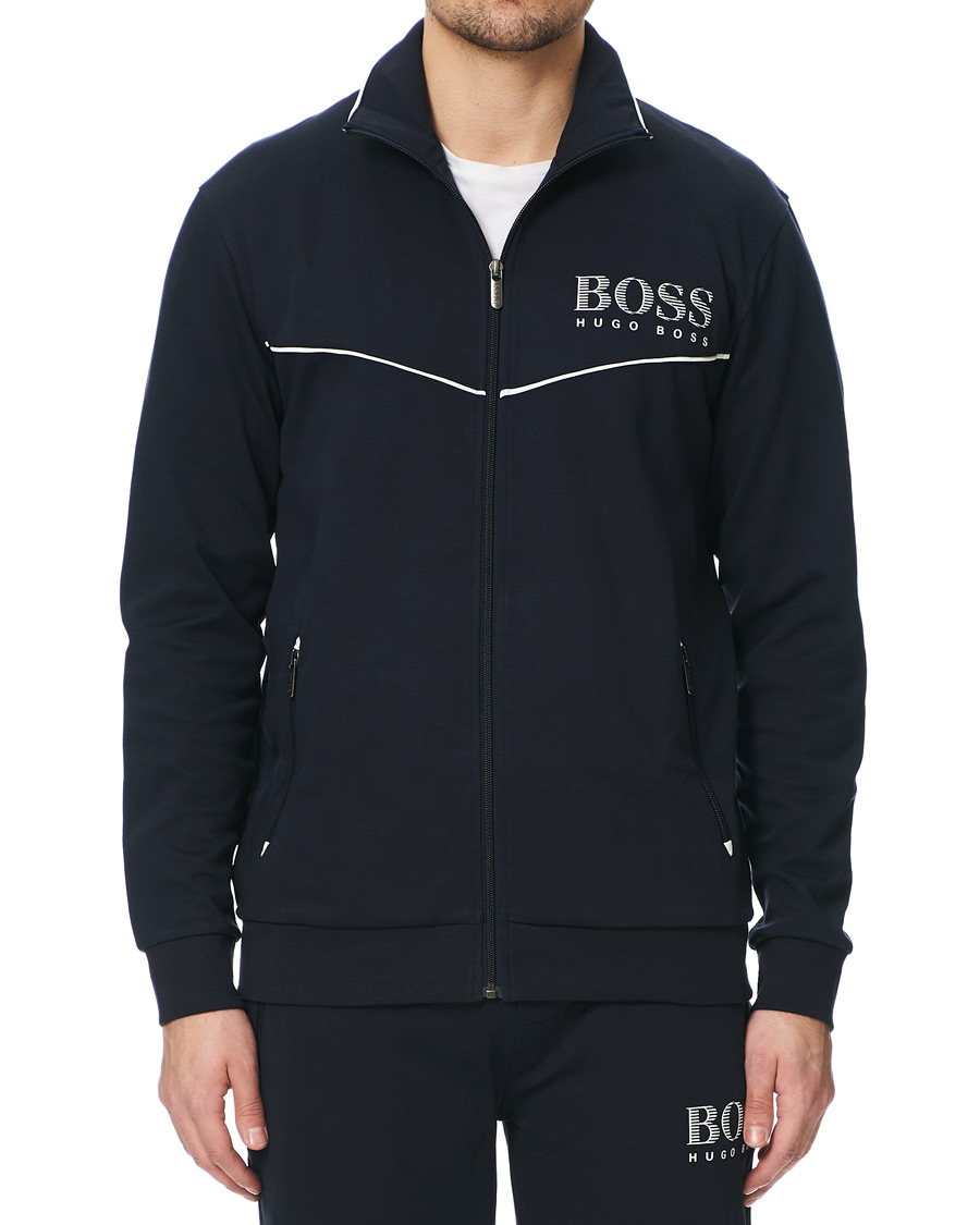 Herr | Tröjor | BOSS BLACK | BOSS Tracksuit Full-Zip Jacket Navy