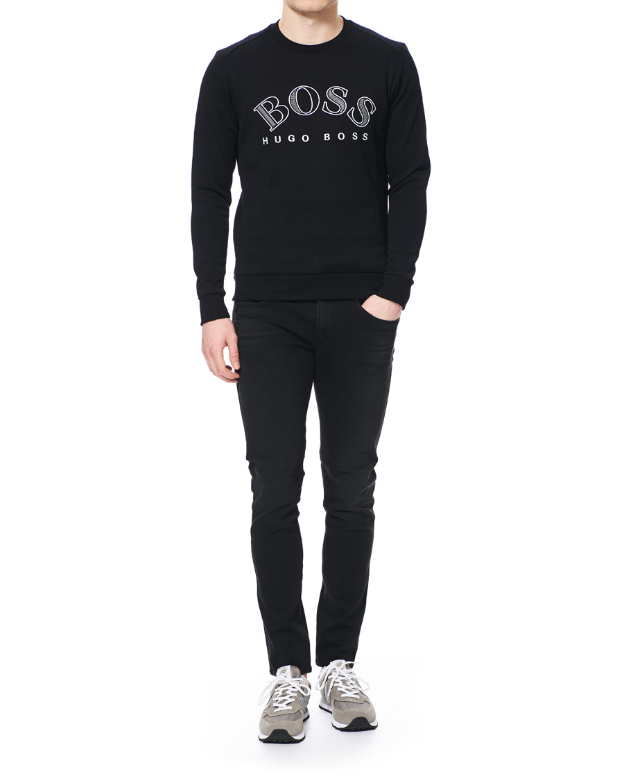 Herr | Tröjor | BOSS GREEN | BOSS Athleisure Salbo Crew Neck Sweatshirt Black