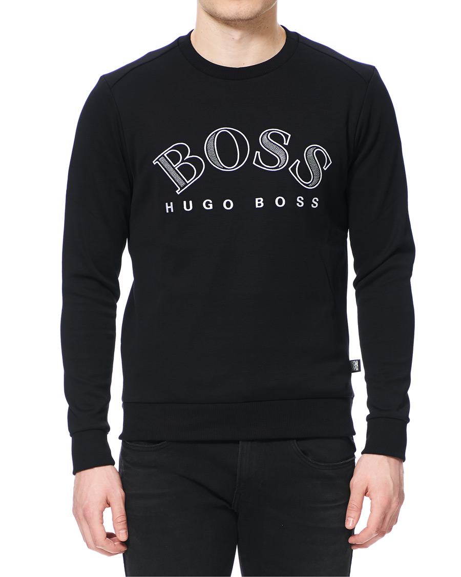 Herr | Tröjor | BOSS GREEN | BOSS Athleisure Salbo Crew Neck Sweatshirt Black