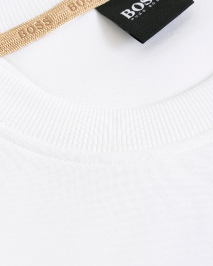 Herr | Tröjor | BOSS GREEN | BOSS Athleisure Salbo Circle Sweatshirt White/Gold