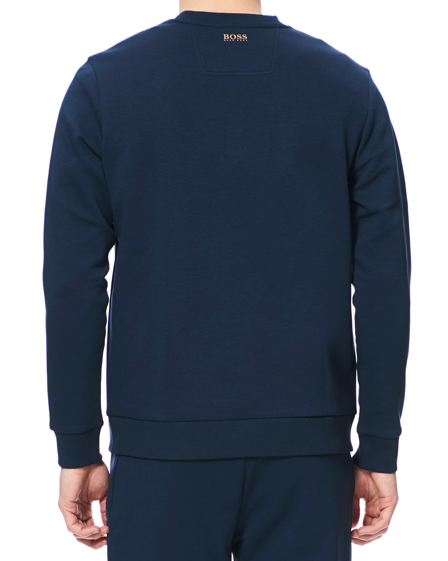 Herr | Tröjor | BOSS GREEN | BOSS Athleisure Salbo Circle Sweatshirt Navy/Rosé Gold