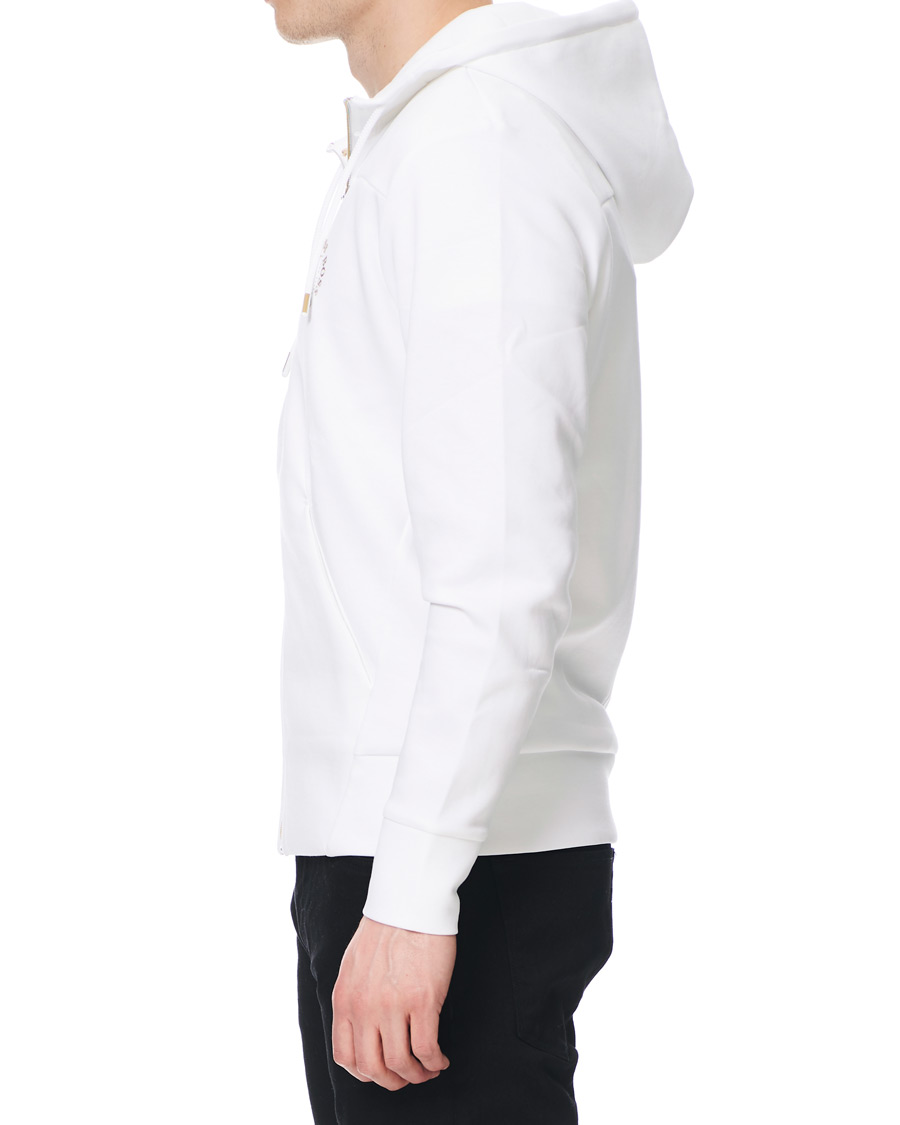 Herr | Tröjor | BOSS GREEN | BOSS Athleisure Saggy Circle Full-Zip Hoodie White/Gold