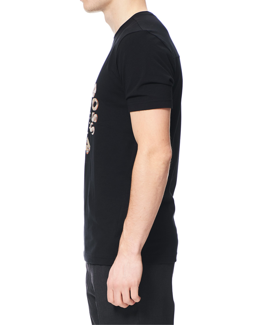 Herr | T-Shirts | BOSS GREEN | BOSS Athleisure Circle Logo Tee Black/Gold