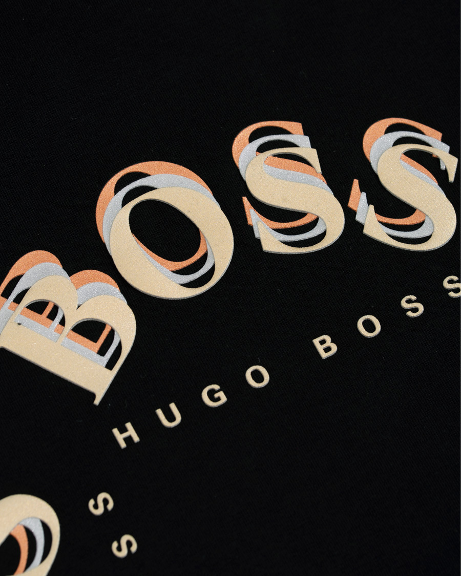Herr | T-Shirts | BOSS GREEN | BOSS Athleisure Circle Logo Tee Black/Gold