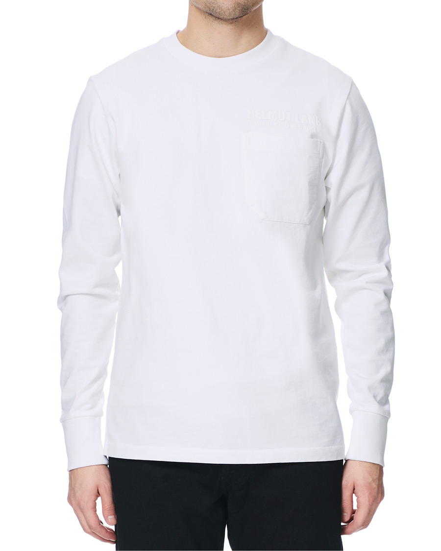 Herr | T-Shirts | Helmut Lang | Standard Long Sleeve Tee Chalk White