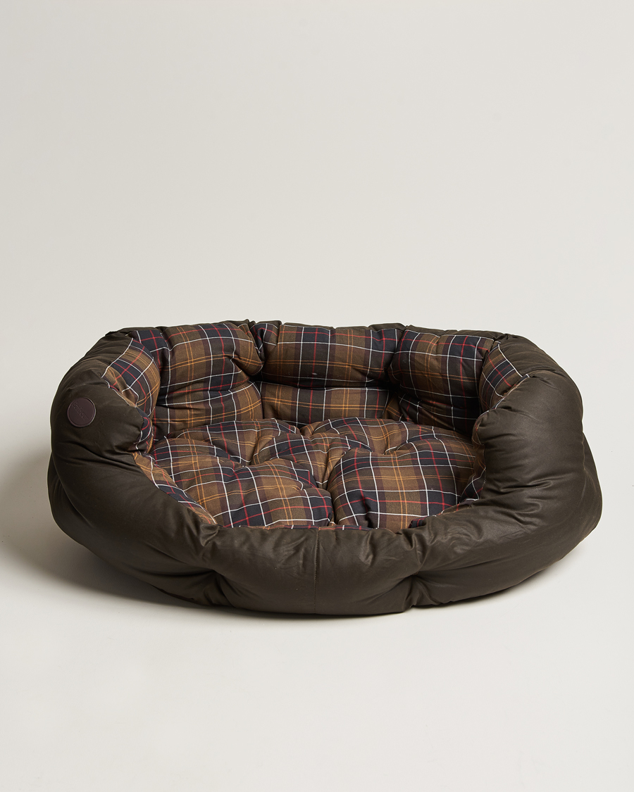 Herr | Till hunden | Barbour Heritage | Wax Cotton Dog Bed 35' Olive