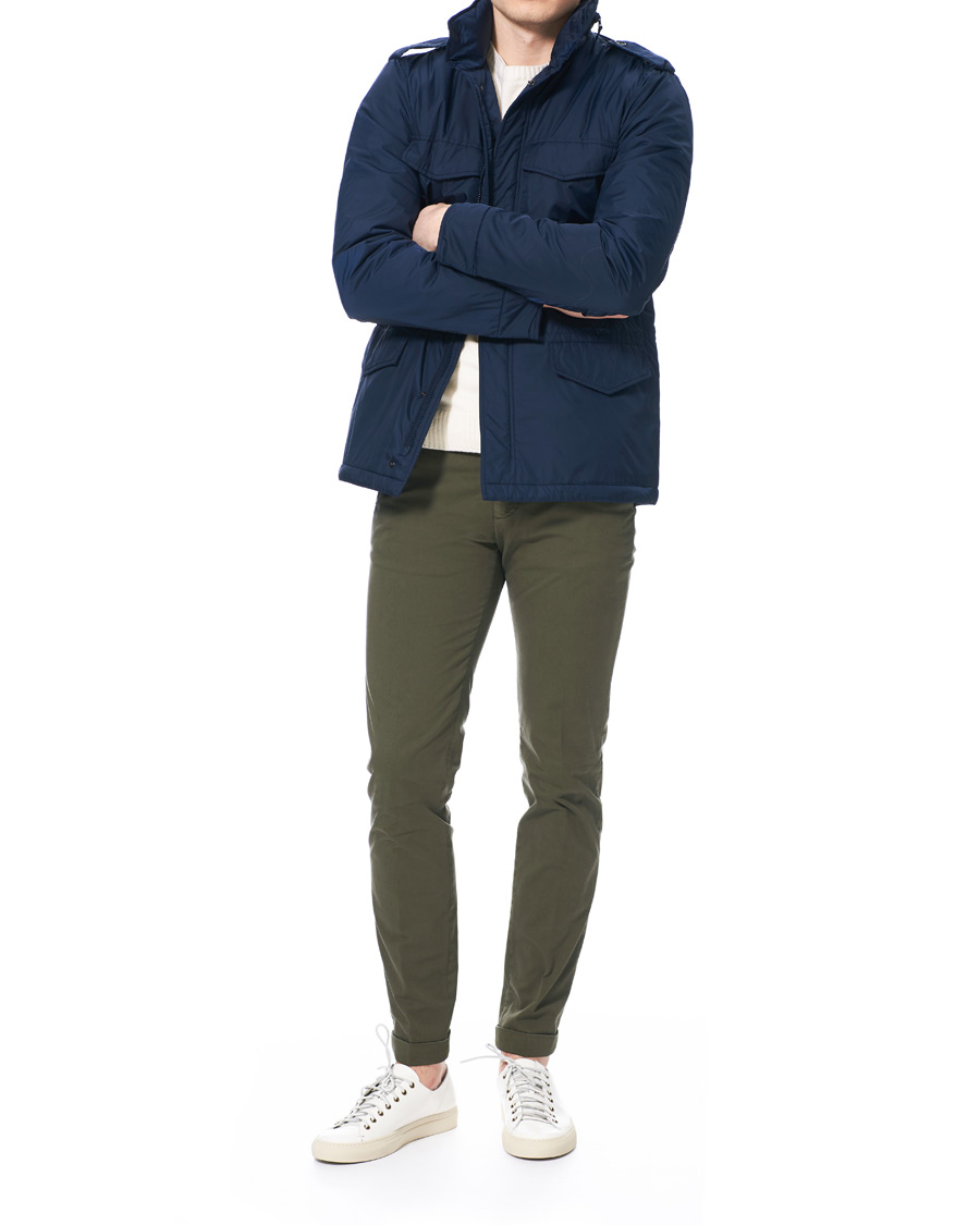 Herr | Byxor | Briglia 1949 | Slim Fit Gabardine Chinos Dark Green