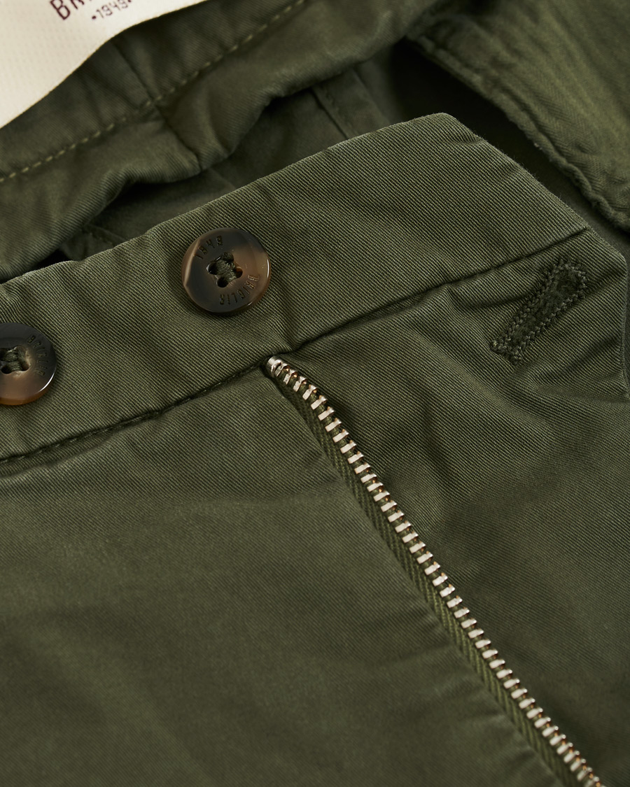 Herr | Byxor | Briglia 1949 | Slim Fit Gabardine Chinos Dark Green