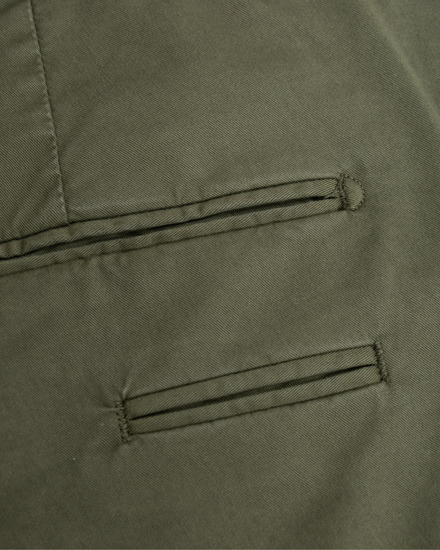Herr | Byxor | Briglia 1949 | Slim Fit Gabardine Chinos Dark Green