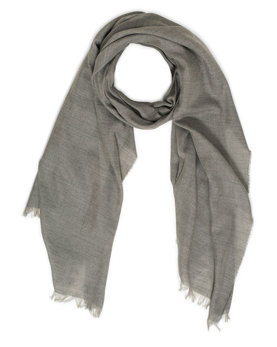 Herr | Begg & Co Fiji Cotton/Linen Scarf Smoke | Begg & Co | Fiji Cotton/Linen Scarf Smoke