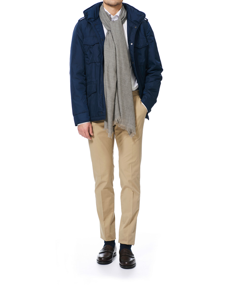 Herr | Begg & Co Fiji Cotton/Linen Scarf Smoke | Begg & Co | Fiji Cotton/Linen Scarf Smoke