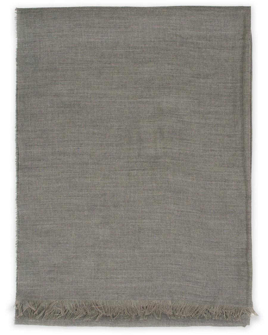 Herr | Begg & Co Fiji Cotton/Linen Scarf Smoke | Begg & Co | Fiji Cotton/Linen Scarf Smoke