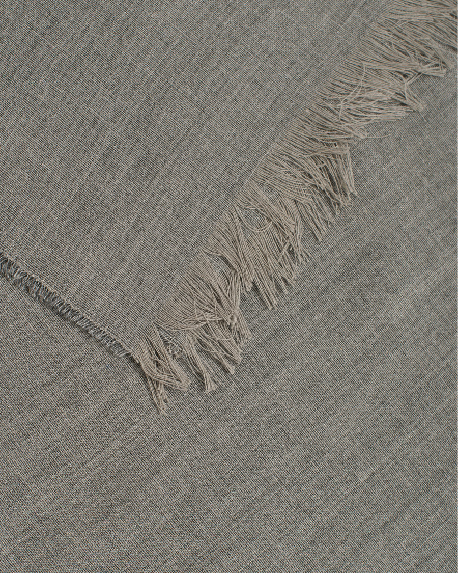 Herr | Begg & Co Fiji Cotton/Linen Scarf Smoke | Begg & Co | Fiji Cotton/Linen Scarf Smoke