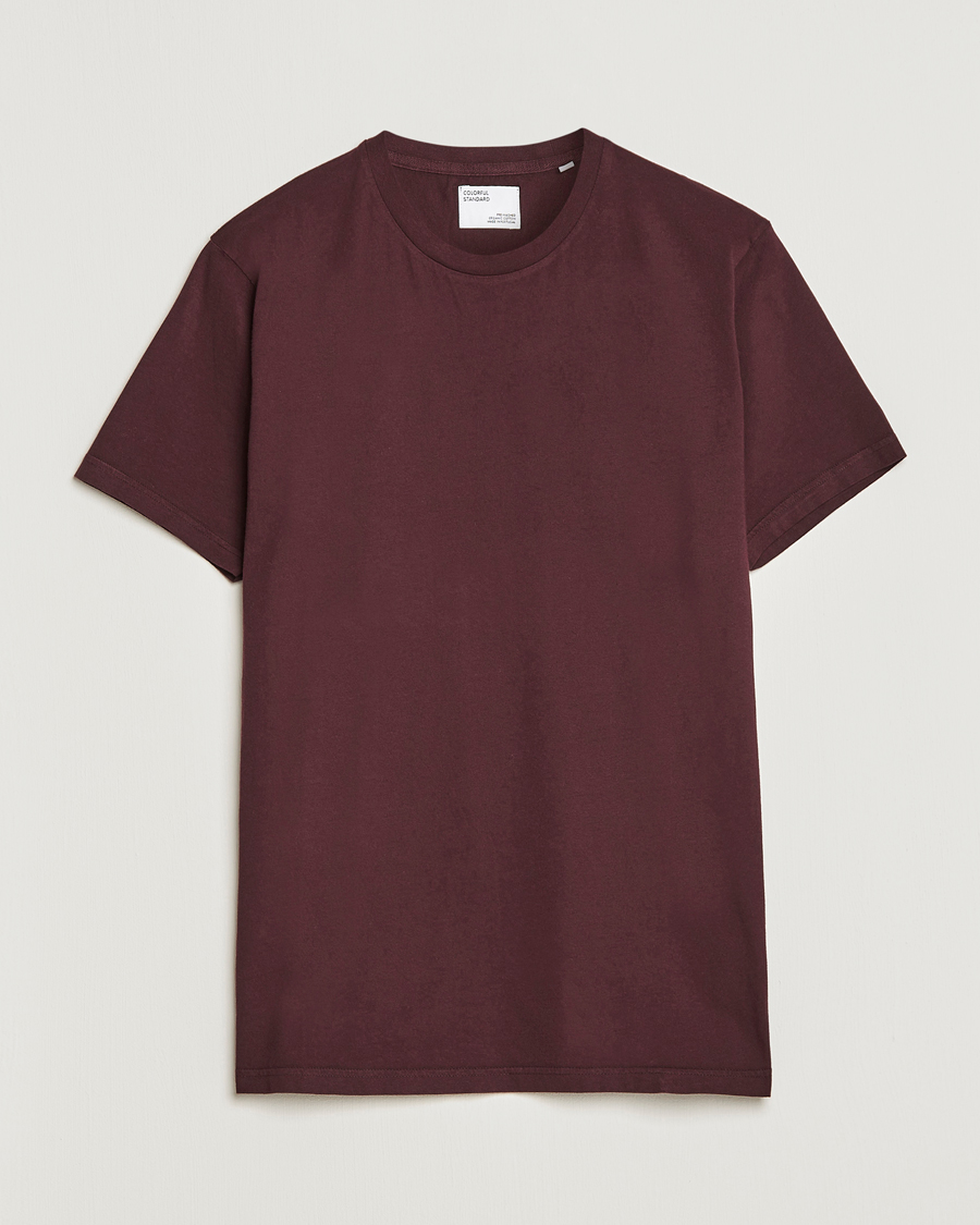Herr | T-Shirts | Colorful Standard | Classic Organic T-Shirt Oxblood Red