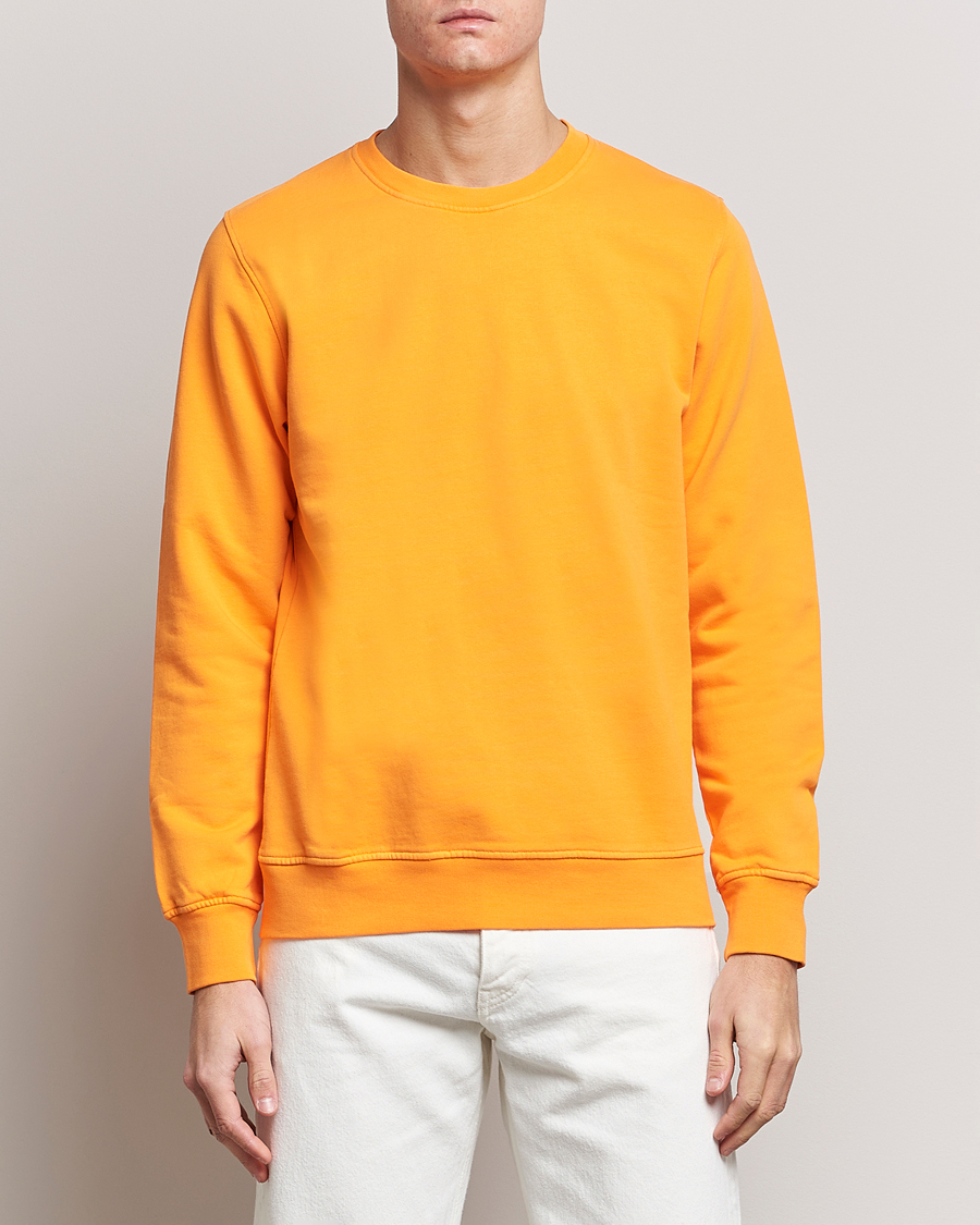 Herr | Tröjor | Colorful Standard | Classic Organic Crew Neck Sweat Sunny Orange