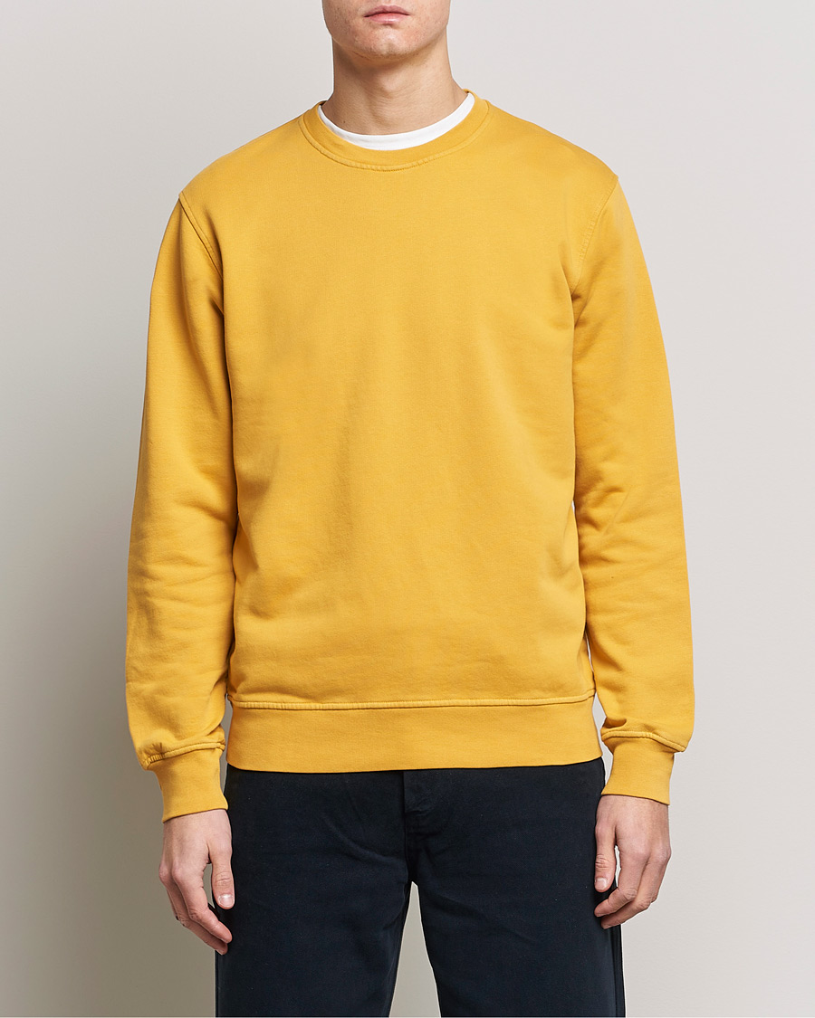 Herr | Basics | Colorful Standard | Classic Organic Crew Neck Sweat Burned Yellow