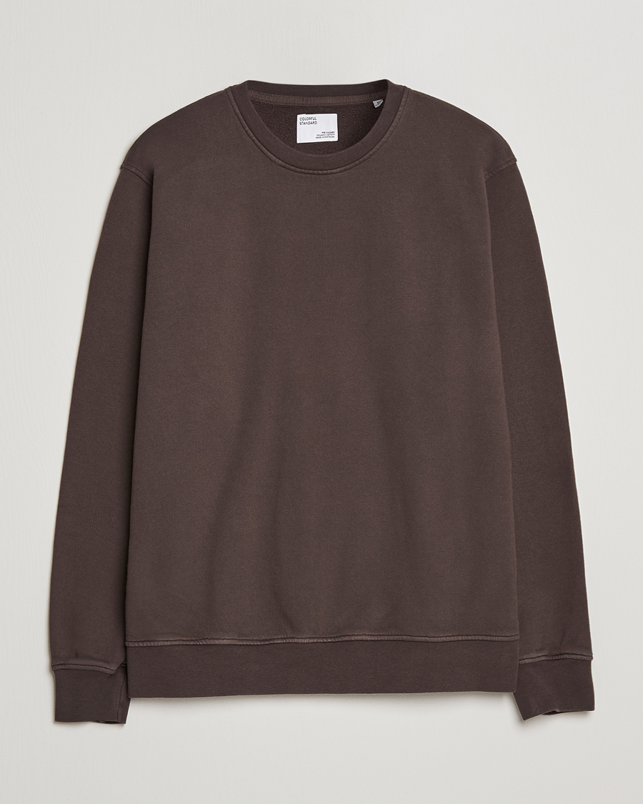 Herr | Tröjor | Colorful Standard | Classic Organic Crew Neck Sweat Coffee Brown