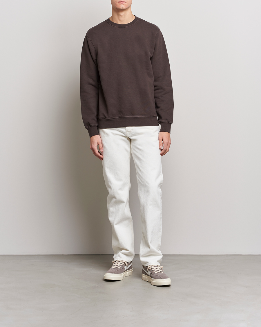 Herr | Tröjor | Colorful Standard | Classic Organic Crew Neck Sweat Coffee Brown