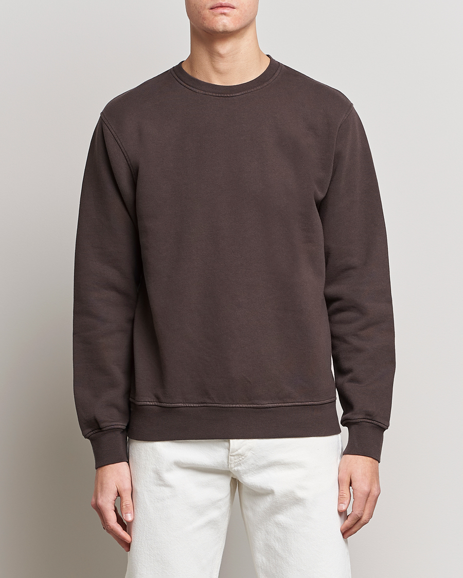 Herr | Tröjor | Colorful Standard | Classic Organic Crew Neck Sweat Coffee Brown