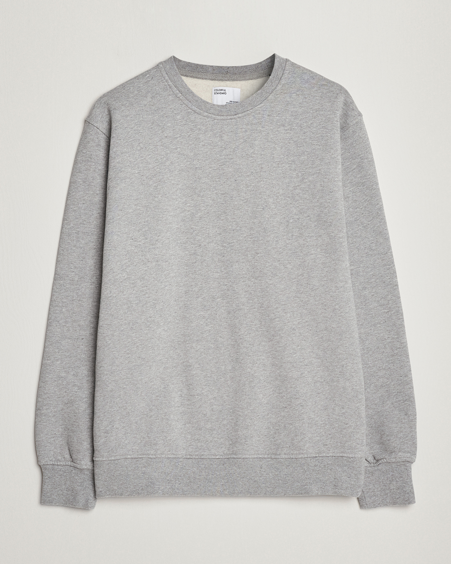 Herr | Tröjor | Colorful Standard | Classic Organic Crew Neck Sweat Heather Grey