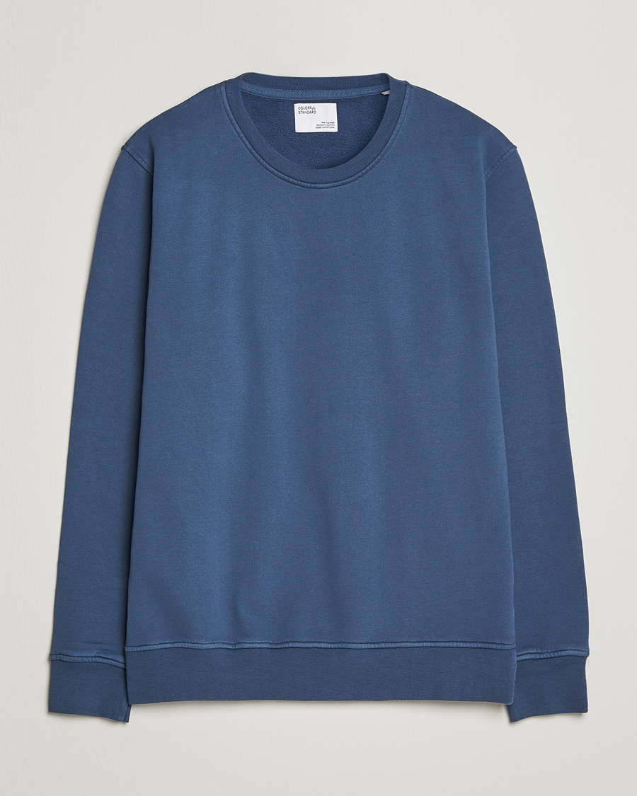 Herr | Tröjor | Colorful Standard | Classic Organic Crew Neck Sweat Petrol Blue