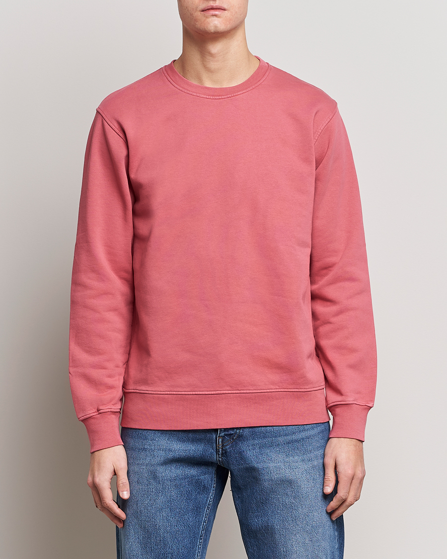 Herr | Tröjor | Colorful Standard | Classic Organic Crew Neck Sweat Raspberry Pink