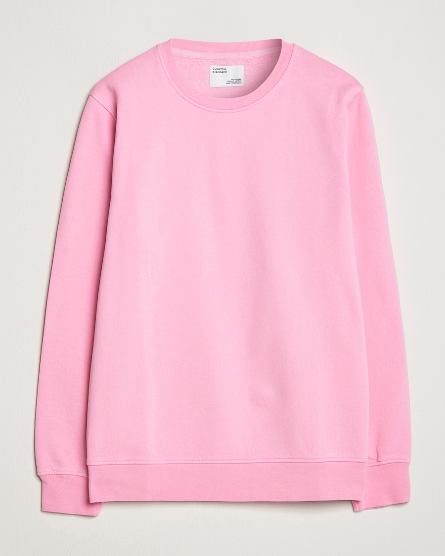 Herr | Tröjor | Colorful Standard | Classic Organic Crew Neck Sweat Flamingo Pink