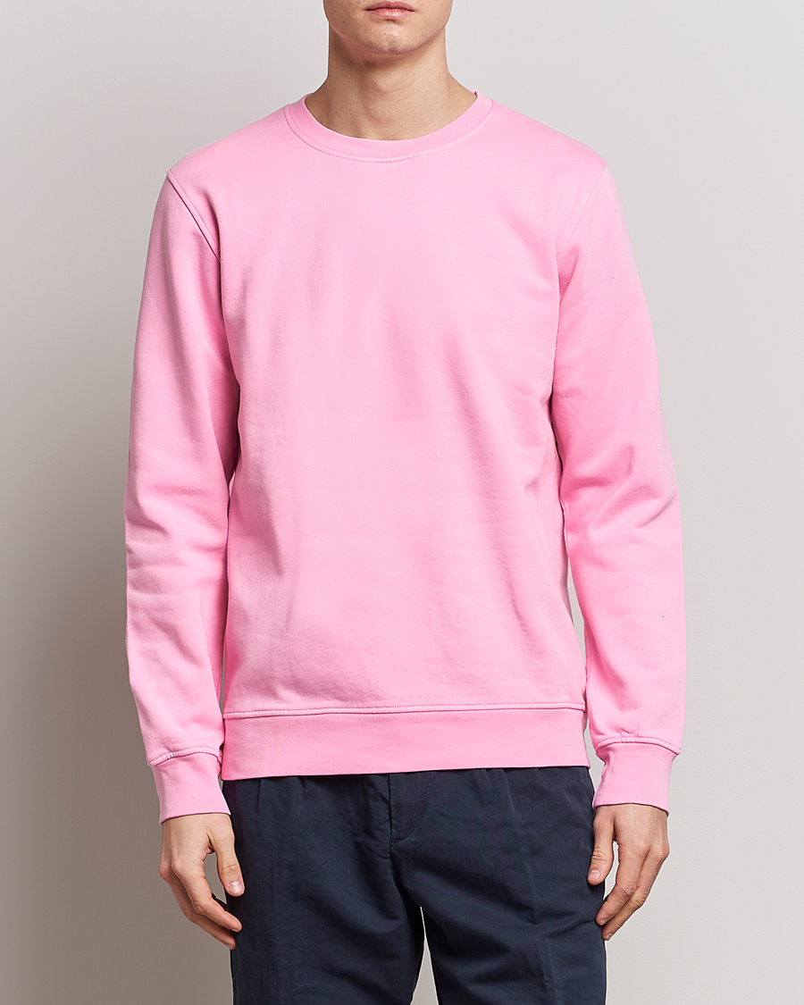 Herr | Tröjor | Colorful Standard | Classic Organic Crew Neck Sweat Flamingo Pink