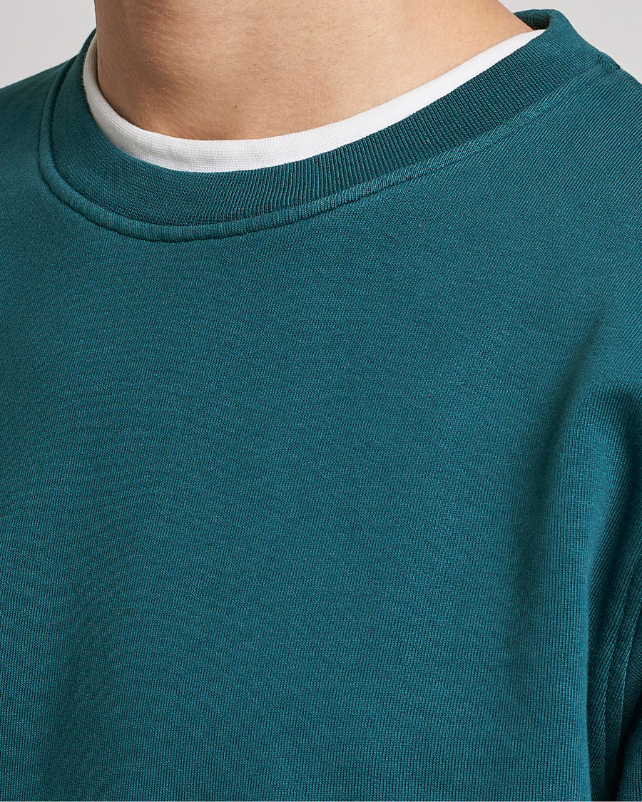 Herr | Tröjor | Colorful Standard | Classic Organic Crew Neck Sweat Ocean Green