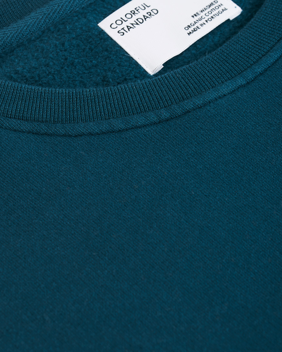 Herr | Tröjor | Colorful Standard | Classic Organic Crew Neck Sweat Ocean Green