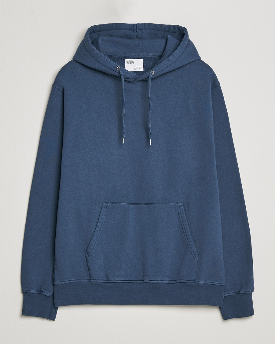 Herr | Tröjor | Colorful Standard | Classic Organic Hood Petrol Blue