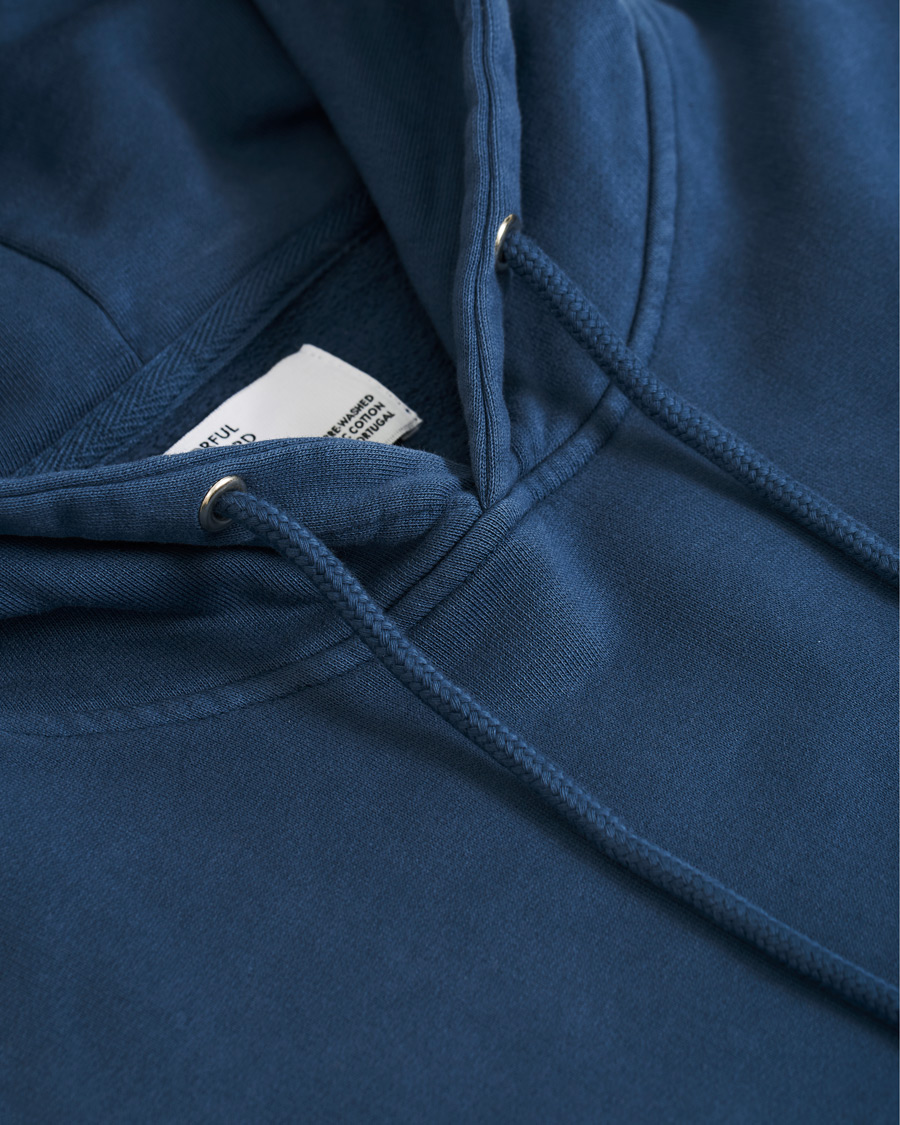 Herr | Tröjor | Colorful Standard | Classic Organic Hood Petrol Blue