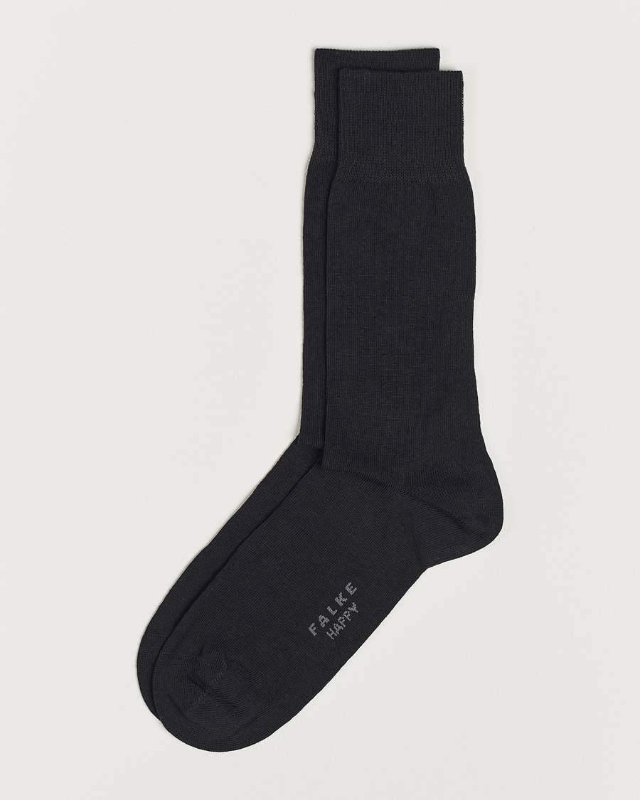 Herr | Underkläder | Falke | Happy 2-Pack Cotton Socks Black